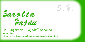 sarolta hajdu business card